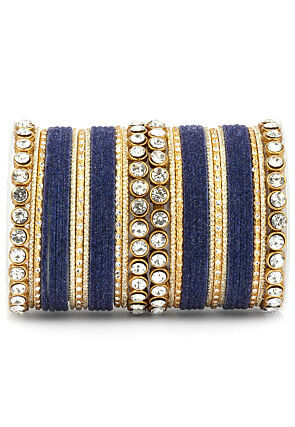 Stone Studded Bangle Set