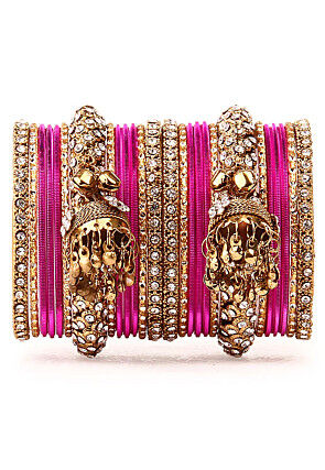 Stone Studded Bangle Set