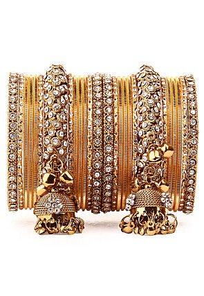 Stone Studded Bangle Set