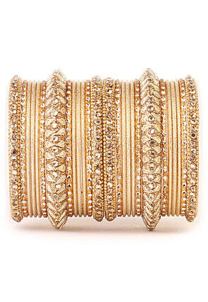 Stone Studded Bangle Set