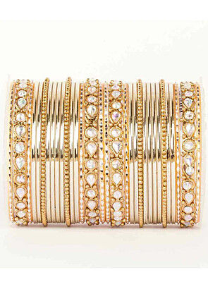 Stone Studded Bangle Set
