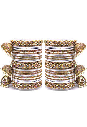 Stone Studded Bangle Set