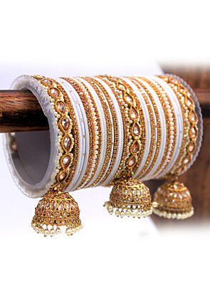 Stone Studded Bangle Set