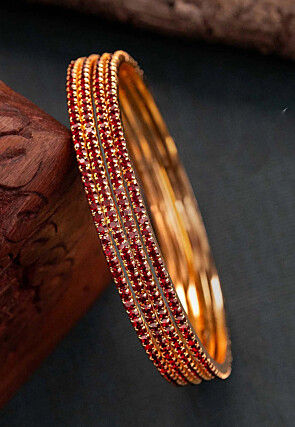 Stone Studded Bangle Set