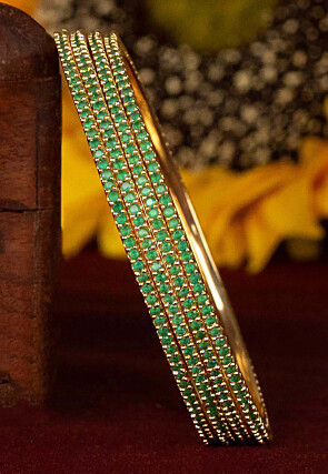 Stone Studded Bangle Set