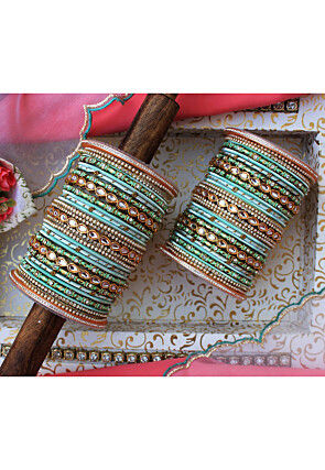 Stone Studded Bangle Set