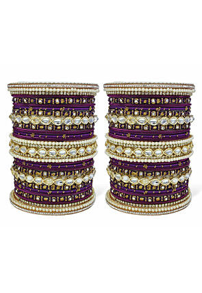Stone Studded Bangle Set