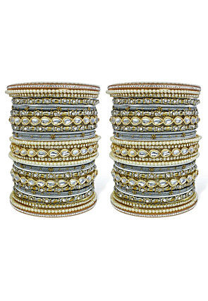 Stone Studded Bangle Set
