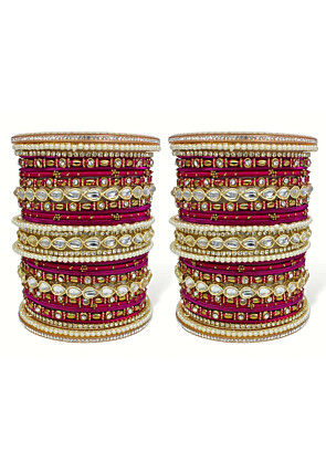 Stone Studded Bangle Set