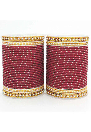 Stone Studded Bangle Set