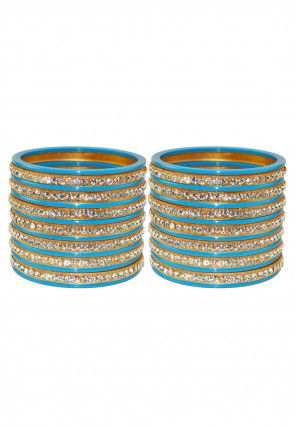 Stone Studded Bangle Set