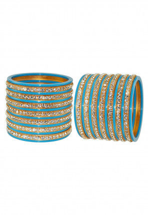 Stone Studded Bangle Set