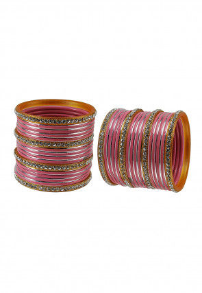 Stone Studded Bangle Set