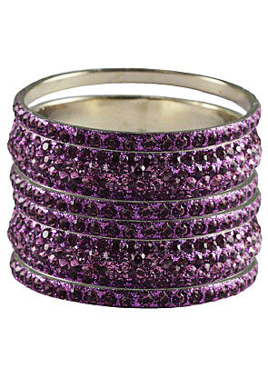 Stone Studded Bangle Set