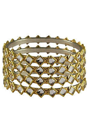 Stone Studded Bangle Set