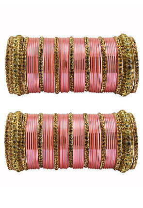 Stone Studded Bangle Set