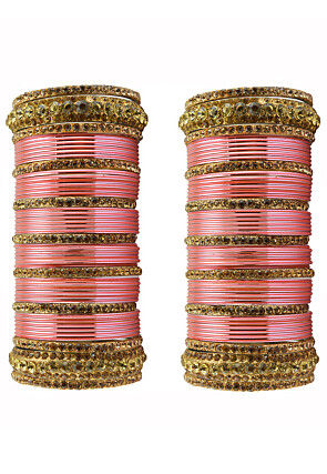 Stone Studded Bangle Set