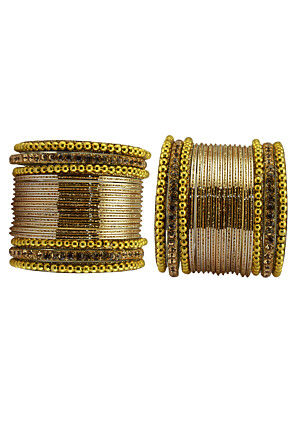 Stone Studded Bangle Set