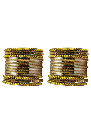 Stone Studded Bangle Set