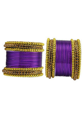 Stone Studded Bangle Set