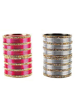 Stone Studded Bangle Set