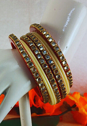 Stone Studded Bangle Set
