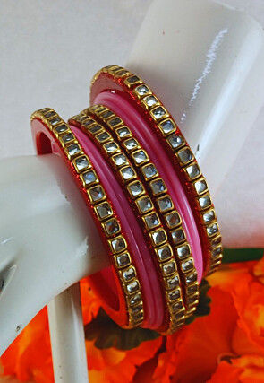 Stone Studded Bangle Set