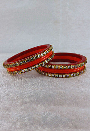 Stone Studded Bangle Set
