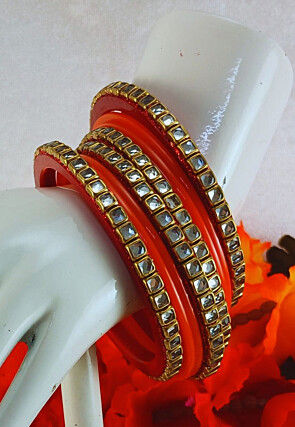 Stone Studded Bangle Set
