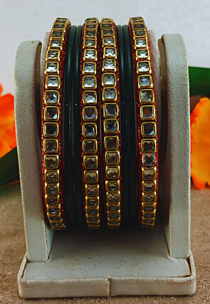 Stone Studded Bangle Set