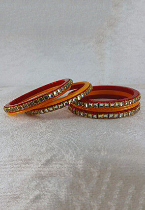 Stone Studded Bangle Set