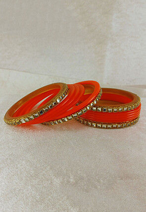 Stone Studded Bangle Set