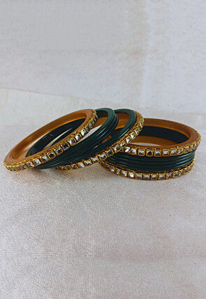 Stone Studded Bangle Set