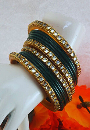 Stone Studded Bangle Set