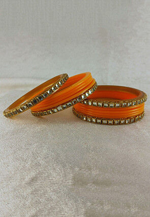 Stone Studded Bangle Set