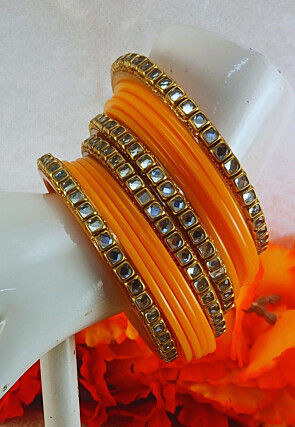 Stone Studded Bangle Set