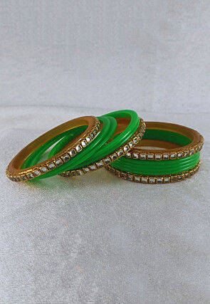 Stone Studded Bangle Set