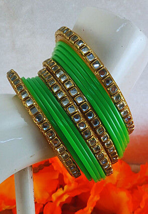 Stone Studded Bangle Set