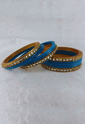 Stone Studded Bangle Set