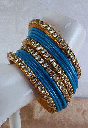 Stone Studded Bangle Set
