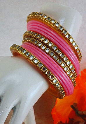 Stone Studded Bangle Set