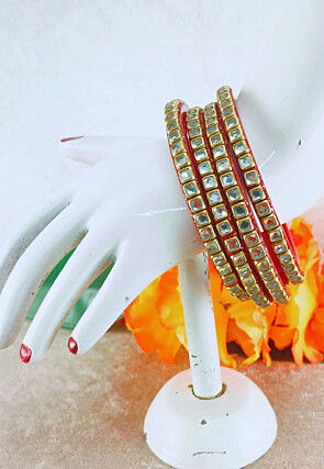 Stone Studded Bangle Set
