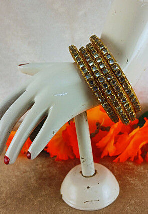 Stone Studded Bangle Set