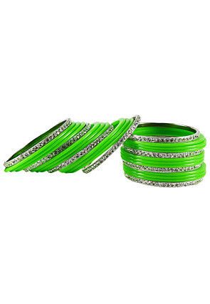 Stone Studded Bangles Set