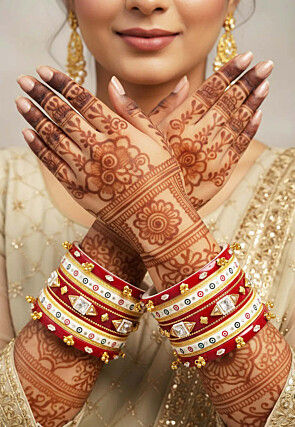 Stone Studded Bridal Choora Set