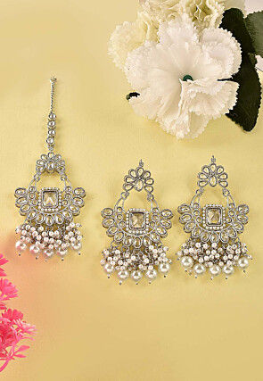 Buy TRENDY GOLD-TONED BUTTERFLY & DIAMANTE STUDDED ORGANIC DROP EARRINGS  Online at Best Prices in India - JioMart.