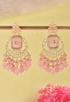 Stone Studded Chandbali Earrings
