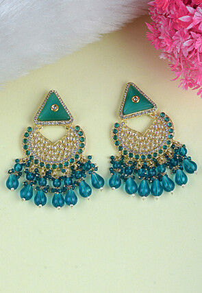 Stone Studded Chandbali Earrings