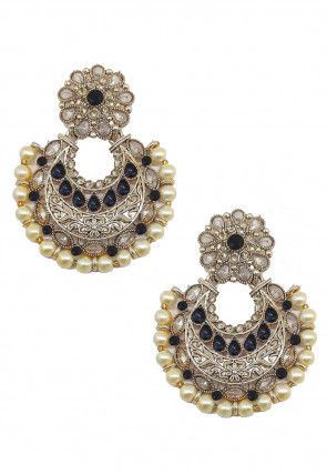 Stone Studded Chandbali Earrings