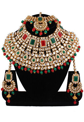 Stone Studded Choker Necklace Set